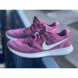 Nike Women’s Free RN Running Shoes Vintage Wine Pink 880840-604 Sz 9
